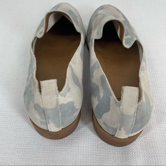 Susina size 8 Gray Suede Camo Camouflage Kellen Almond Toe Loafer - Picture 6 of 14